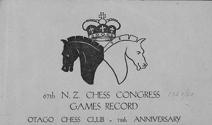 67th New Zealand Chess Congress Dunedin 1959-60