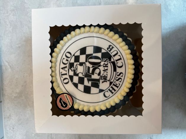 Otago Chess Club 150th Anniversary Cake 1